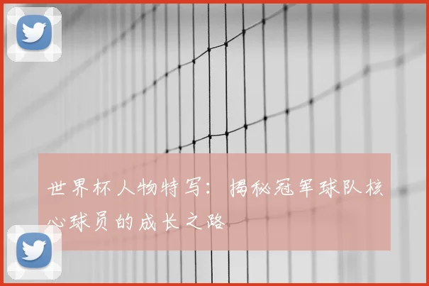 世界杯人物特写:揭秘冠军球队核心球员的成长之路